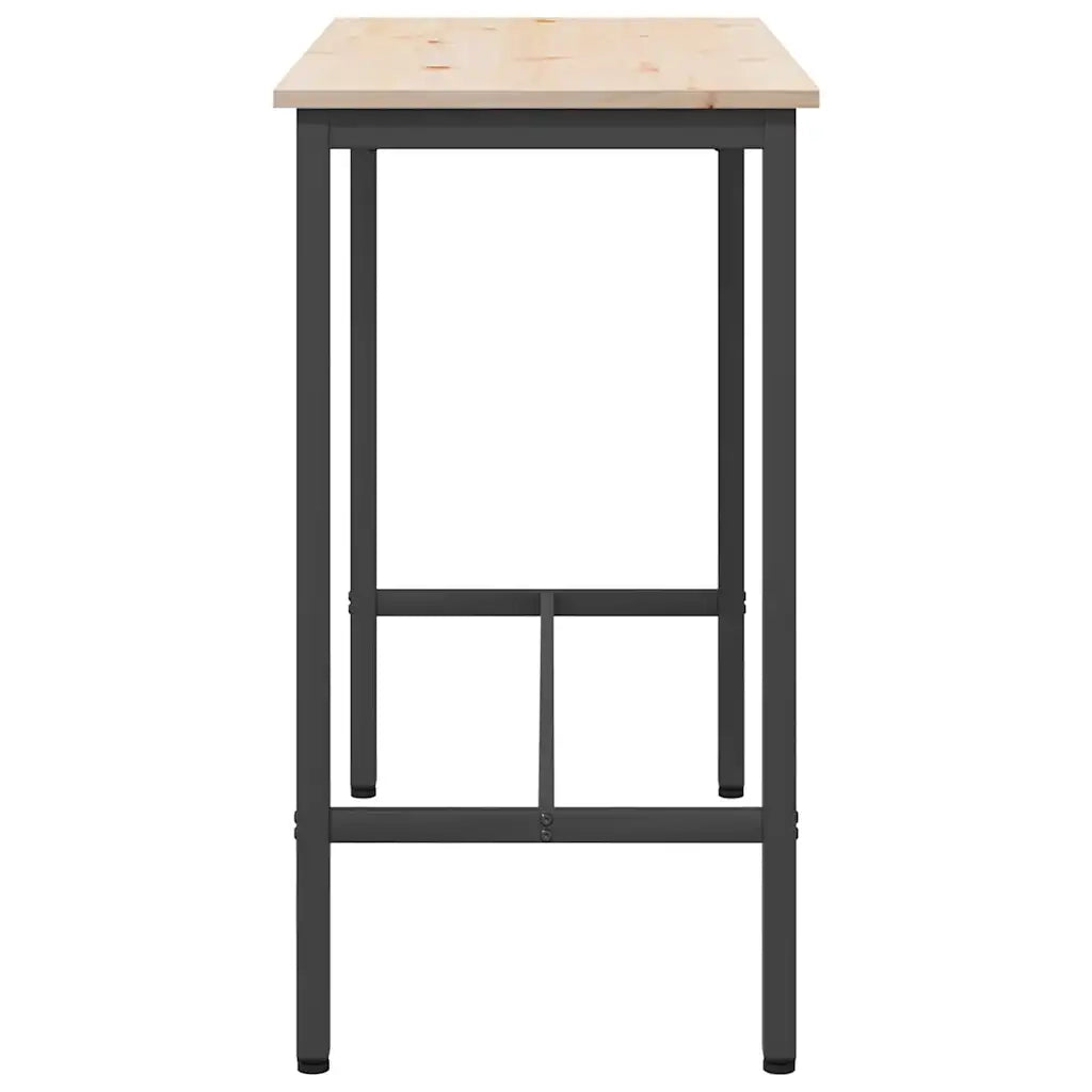 tavolo Naturale 100 x 50 x 91 cm Legno ingegnerizzato e acciaio CFW9971505