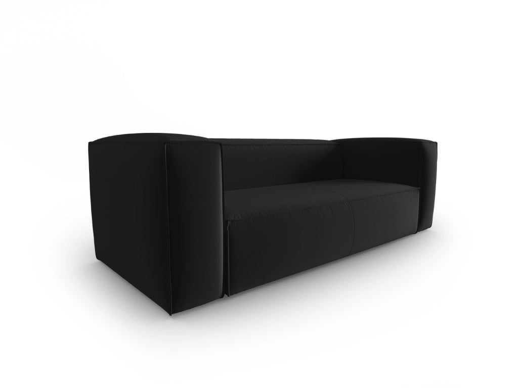 Cosmopolitan Design - Divano "Mackay" 3 posti in velluto nero 
