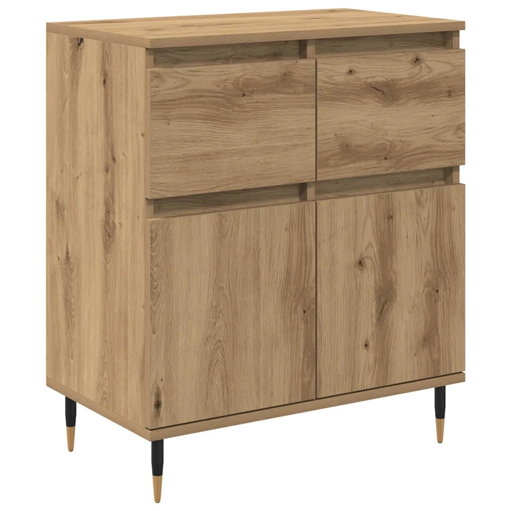 Credenza con Cassetto-Buffet-Armadio da cucina Rovere artigianale 60 x 35 x 70 cm 363484