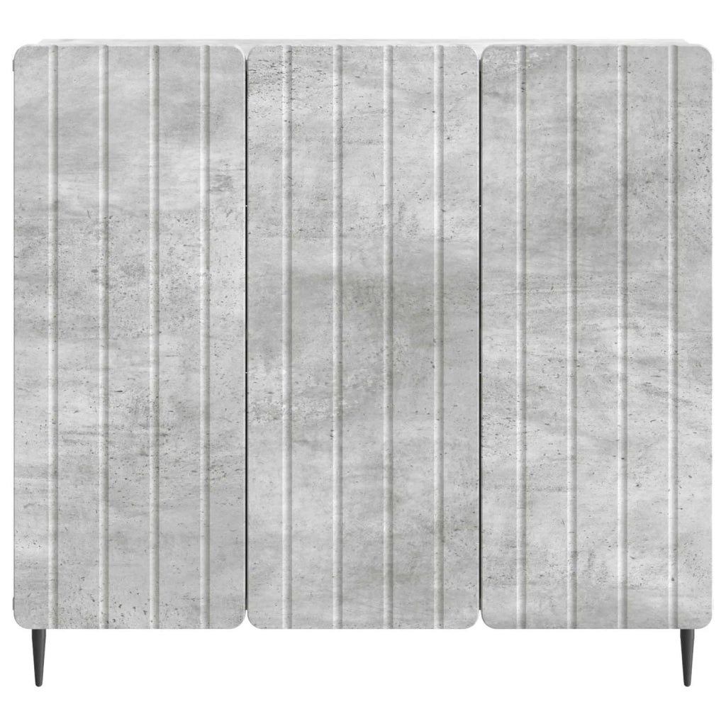 Credenza Grigio Cemento 89 x 34,5 x 82 cm Legno ingegnerizzato