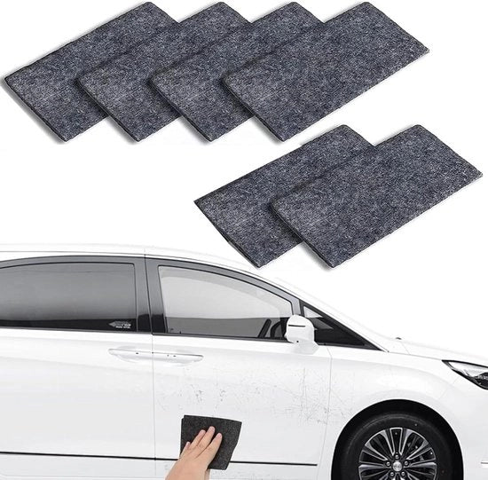 Confezione da 6 Magic Nano tovaglioli - Doccia multifunzionale per autocrisi - Elimina le macchie - Manutenzione e riparazione del vetro auto - Doccia glitter per la pulizia auto