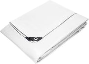 Telaio con vela ognifissa 1,5x12 m 180g/m² in bianco realizzato in PE
