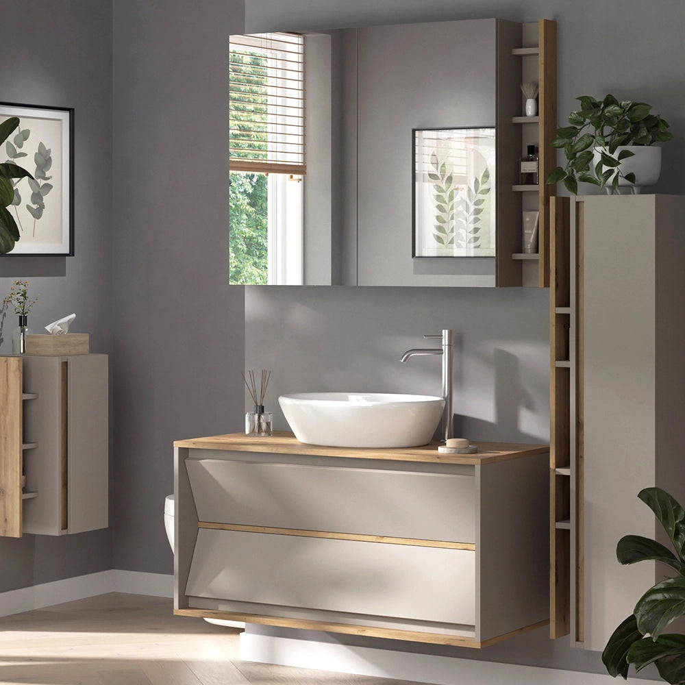 Set di mobili da bagno Edelin Cachemire 4 parti Vicco