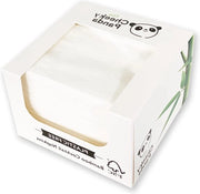 Servetten di carta da asporto in bambù - confezione da 100 pezzi - servetten per cocktail bianchi - 25 x 25 cm - servet 2 strati di carta - per feste e eventi servetten di carta
