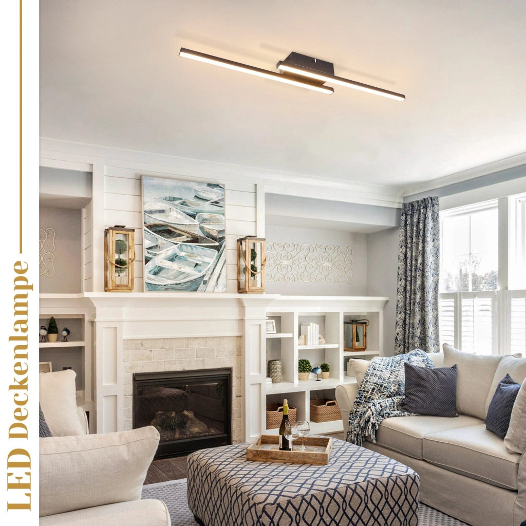ZMH Lampada da soffitto LED moderna 12W bianco caldo per soggiorno camera letto corridoio