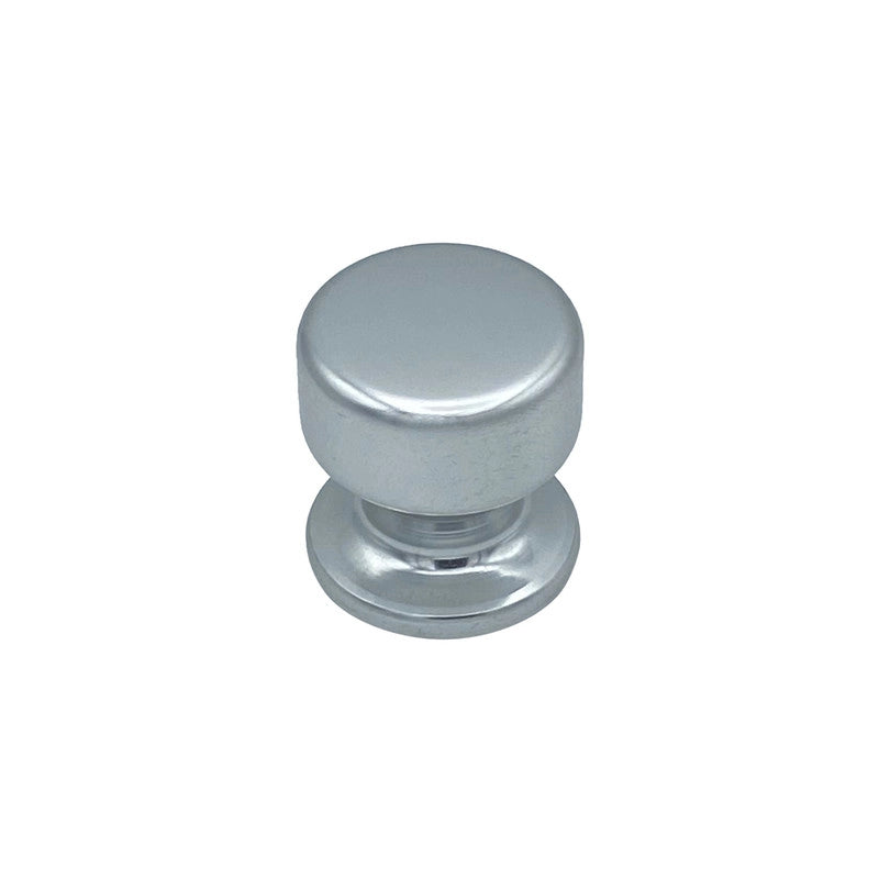 Pomolo fisso per porta SAGUATTI 175/50AB in alluminio argento lucido