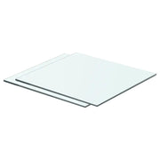 Mensole in Vetro Trasparente 2 pz 40x30 cm cod mxl 33673