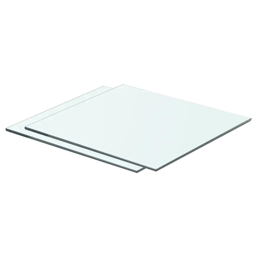 Mensole in Vetro Trasparente 2 pz 40x30 cm cod mxl 33673