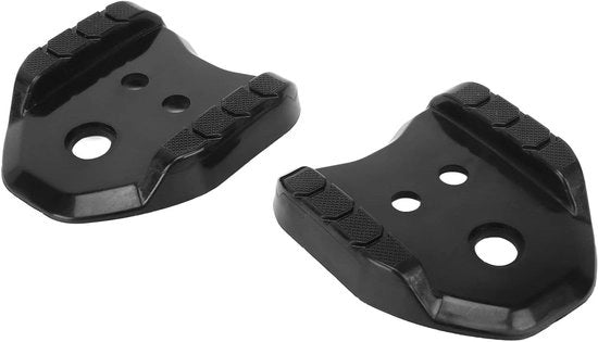 Adattatore pedali per bicicletta da corsa e mountain bike, doppia staffa, nero