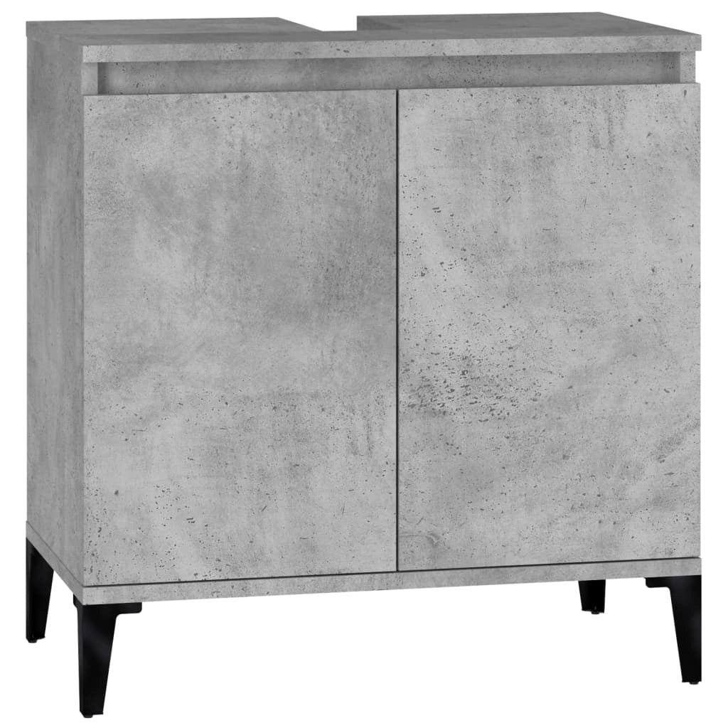 Mobile lavabo 58 x 33 x 60 cm in legno ingegnerizzato grigio cemento 02_0006836