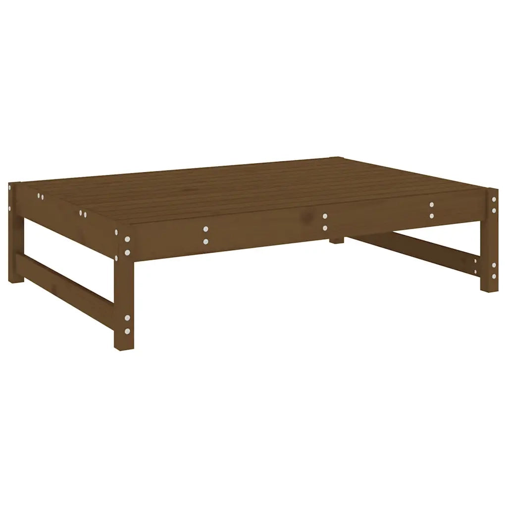 Sedia da giardino-Poggiapiedi Giardino Marrone Ambra 120x80cm Legno Massello Pino 202829