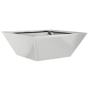 Fioriere | Cassetta per fiori | Vaso da giardino Argento 40 x 40 x 15 cm Acciaio zincato