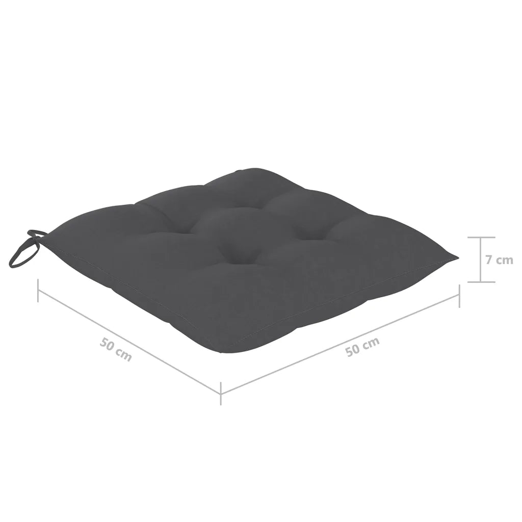 Sedie da Giardino con Cuscini 8 pz in Legno Massello di Acacia cod mxl 76316