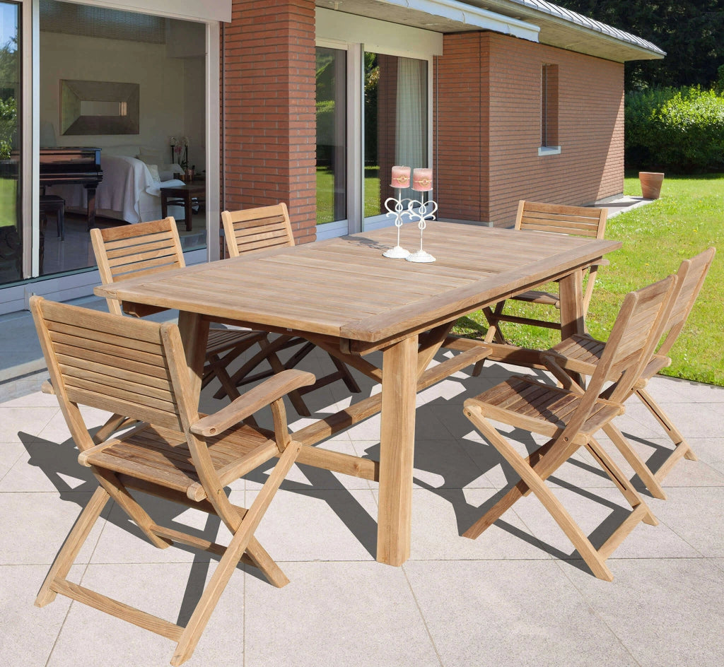 Tavolo da Giardino Allungabile in Teak - THOR