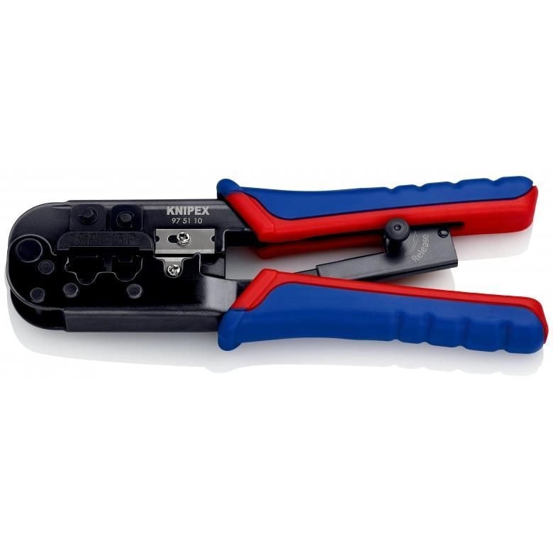 Knipex 97 51 10 Crimpatrice Nero, Blu, Rosso