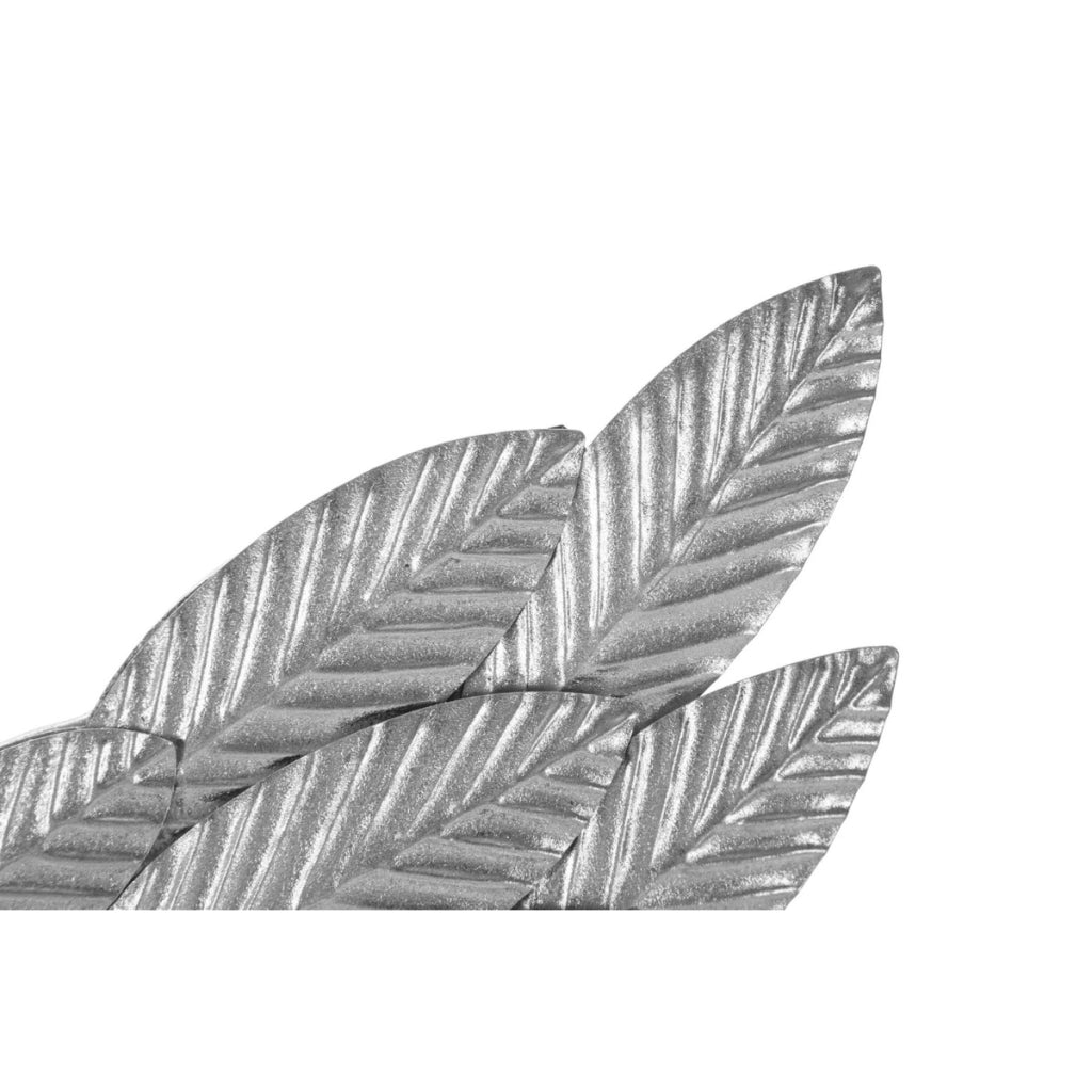 Decorazione in Metallo 3D Ali 1, Argento, Metallo, 37,5x3x100 cm