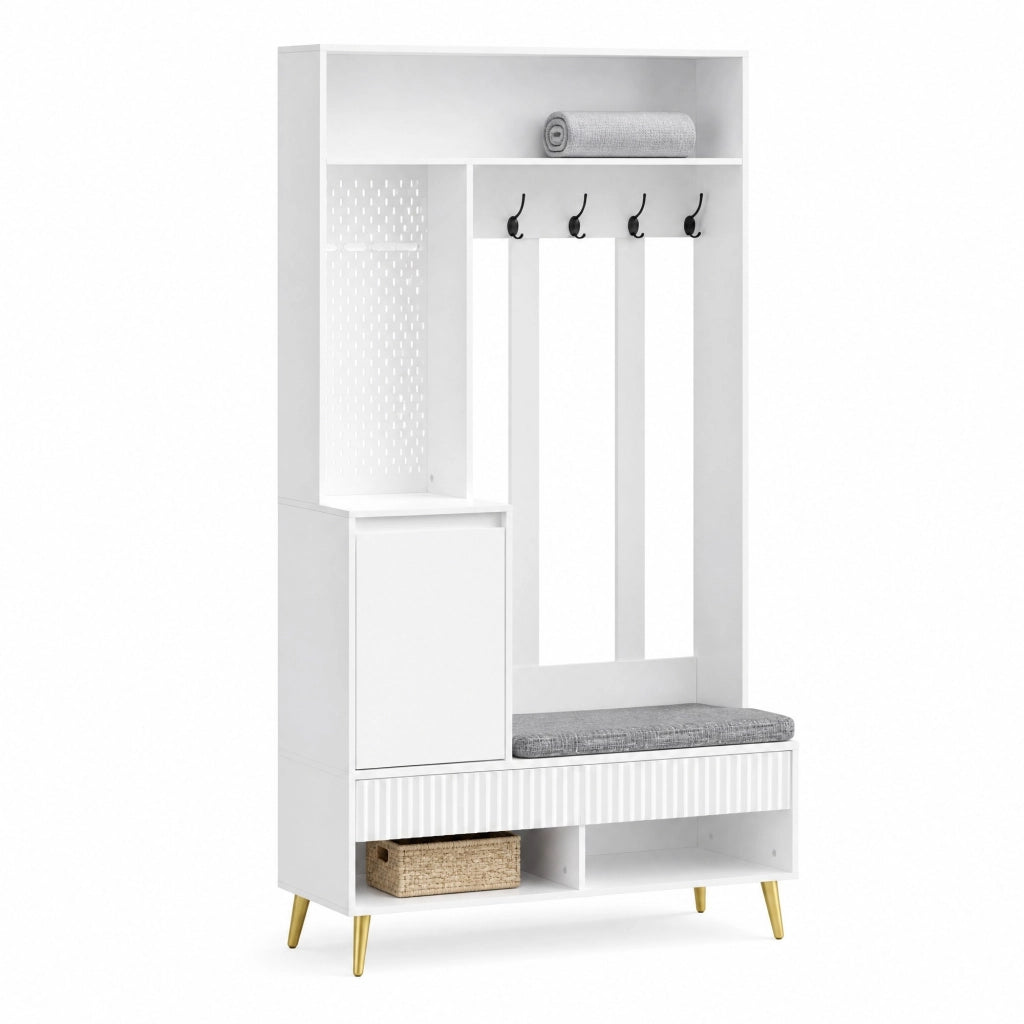 Set ingresso con panca, cassetti e ganci