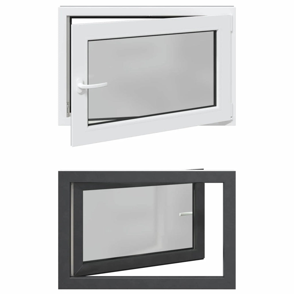 Finestra per Soffitta RISOR 80 x 70 cm PVC e Vetro Antracite CFW8574991
