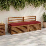 Cuscino per panchina SOEST 100% Poliestere Rosso Vino 950122