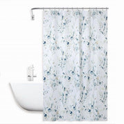 Trade Shop - Tenda Doccia Antimuffa Impermeabile 180x200cm Con Anelli Bagno Fiori Foglie 87062 -