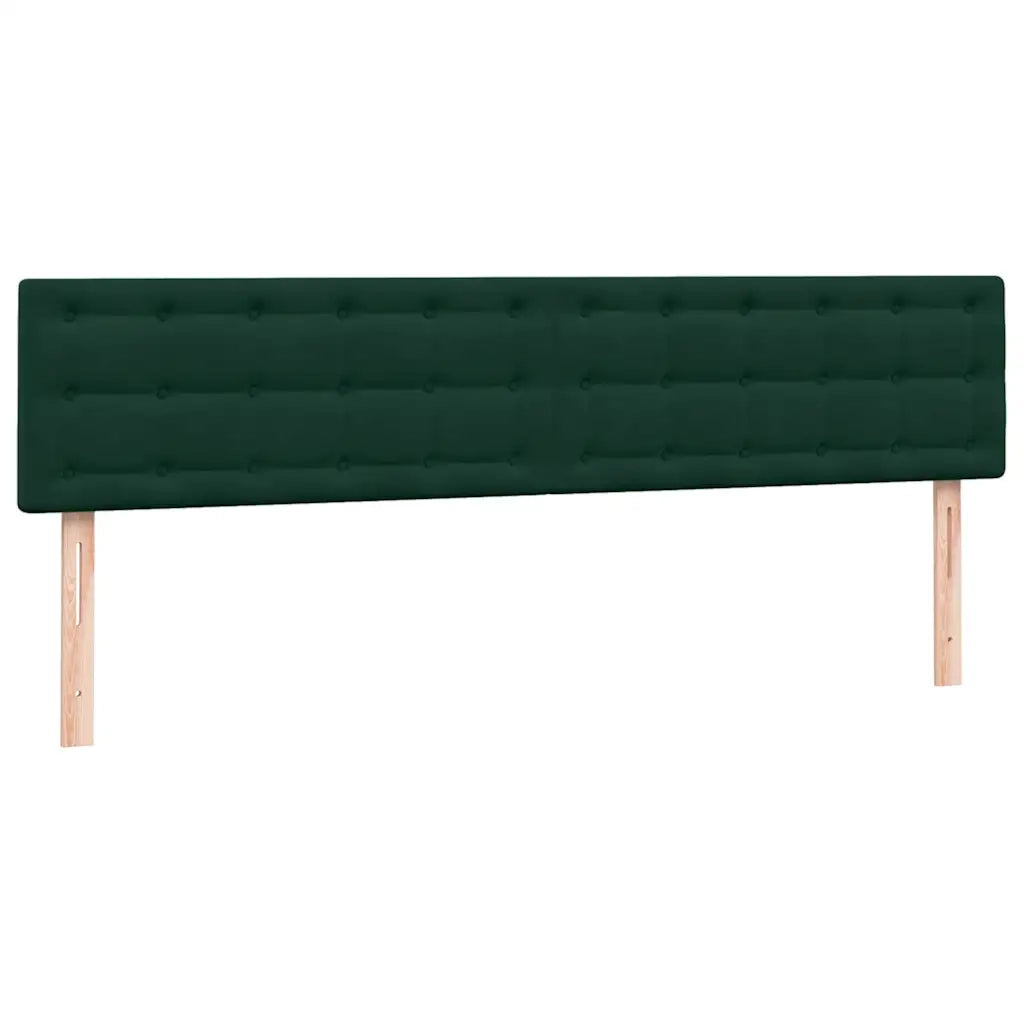 vidaXL Giroletto a Molle con Materasso Verde Scuro 180x220 cm Velluto