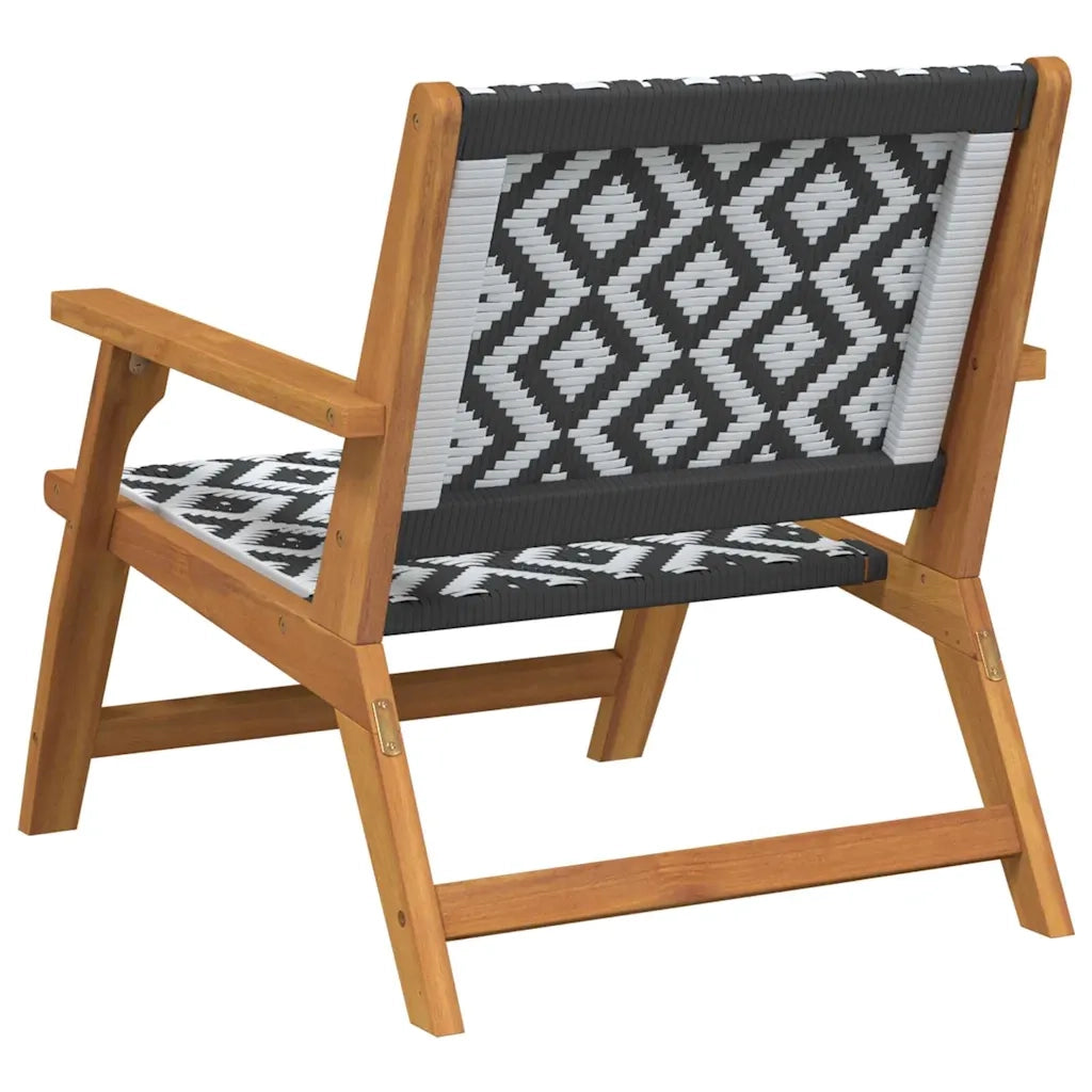 Arredamento da Giardino 2 pcs Nero e Bianco 67 x 78 x 73 cm 367830