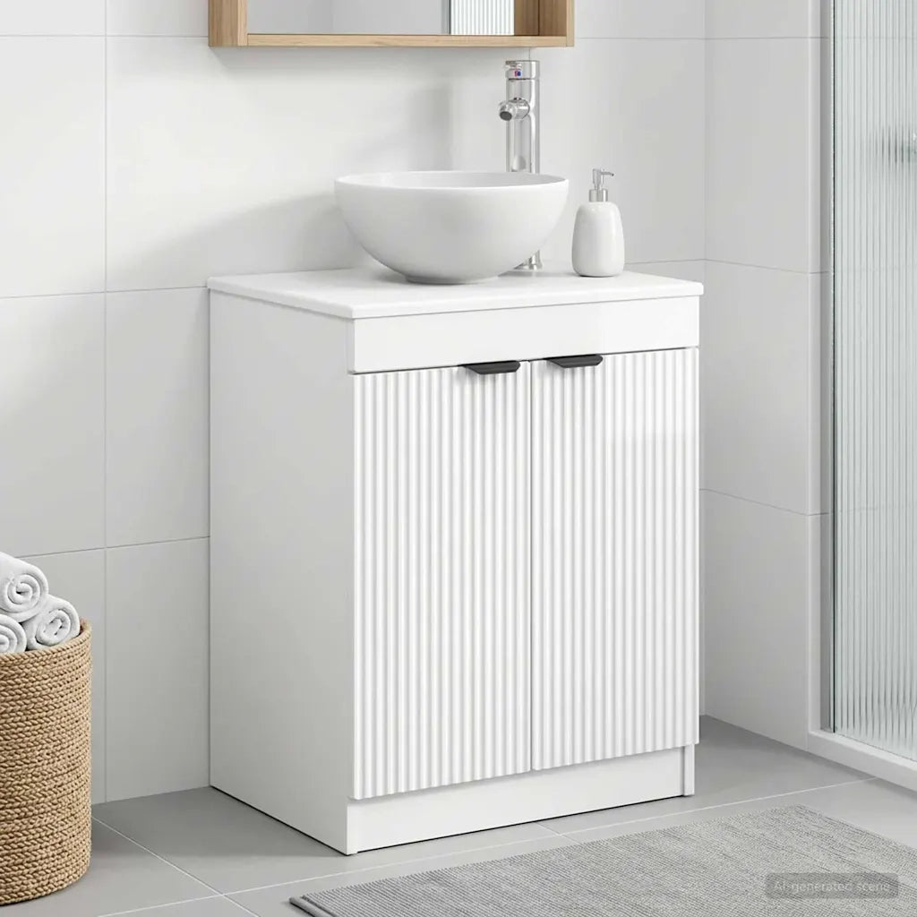 Mobile da Bagno Bianco Lucido 54 x 41 x 70 cm 890152