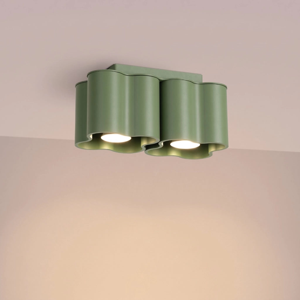 Plafoniera OVIO 2 verde oliva GU10