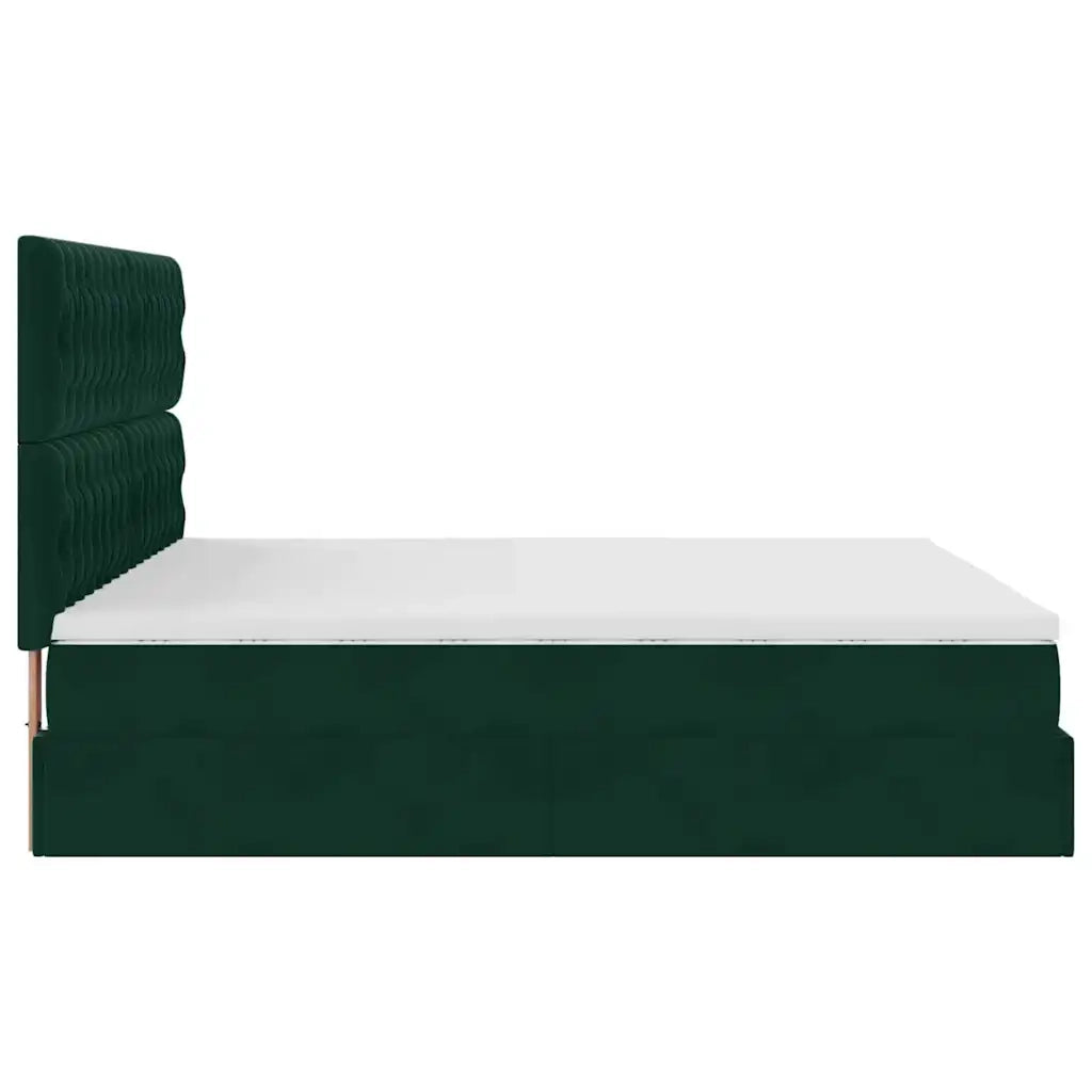 Struttura Letto Pouf con Materassi 180x200 cm Velluto 3314411