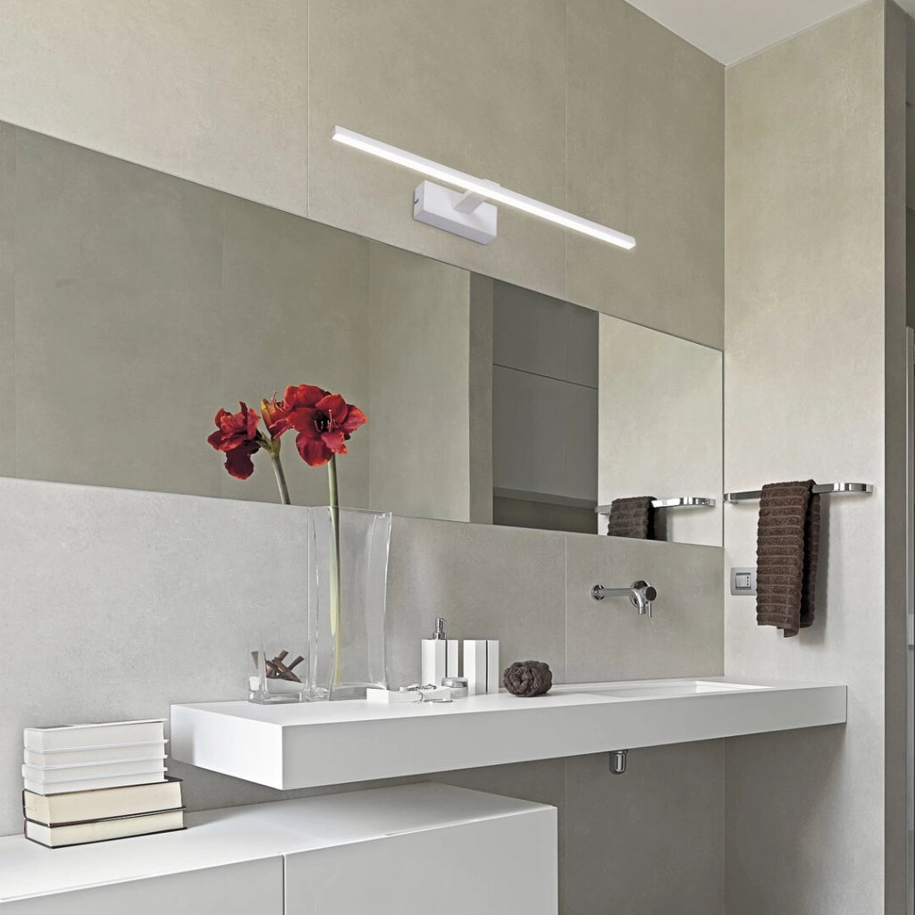 Applique bagno LED 12W bianco opaco 60cm Albina Rabalux