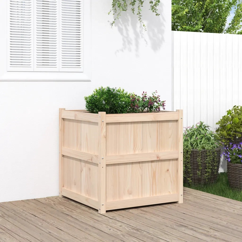 Fioriera da Giardino 70x70x70 cm in Legno Massello di Pinocod mxl 84612