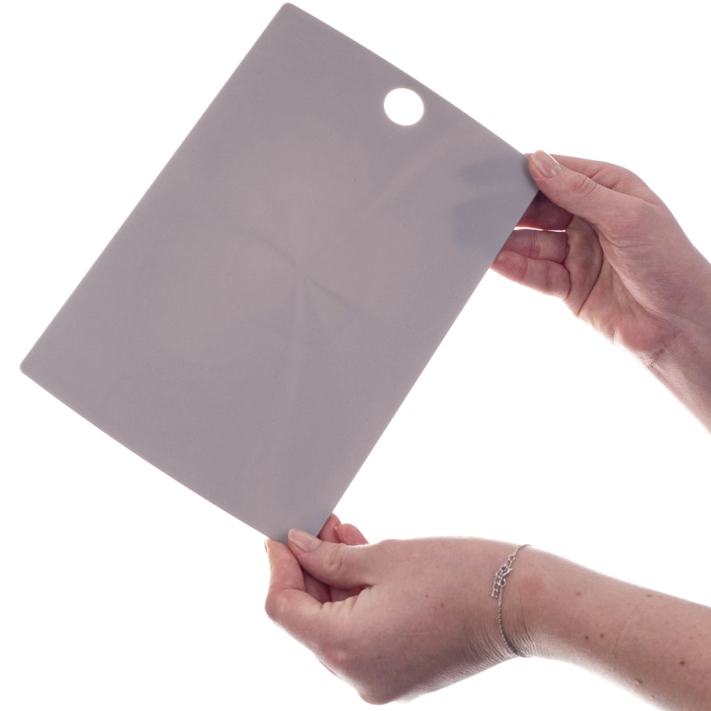 Tagliere da cucina sottile in plastica rigida KADAX, grigio, 24,5x16 cm