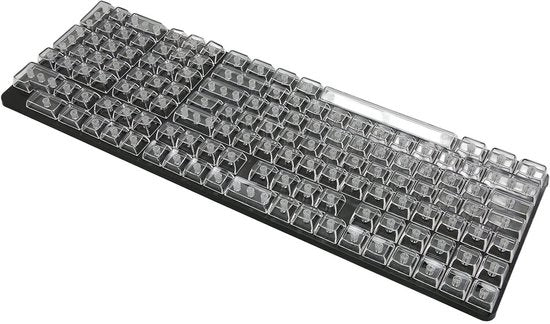Tastiereplicanti trasparenti in PC - Sostitutivi di tasti - Altezza CBSA - Disegno ergonomico - Resistente all'usura - Adatto per tastiere meccaniche
