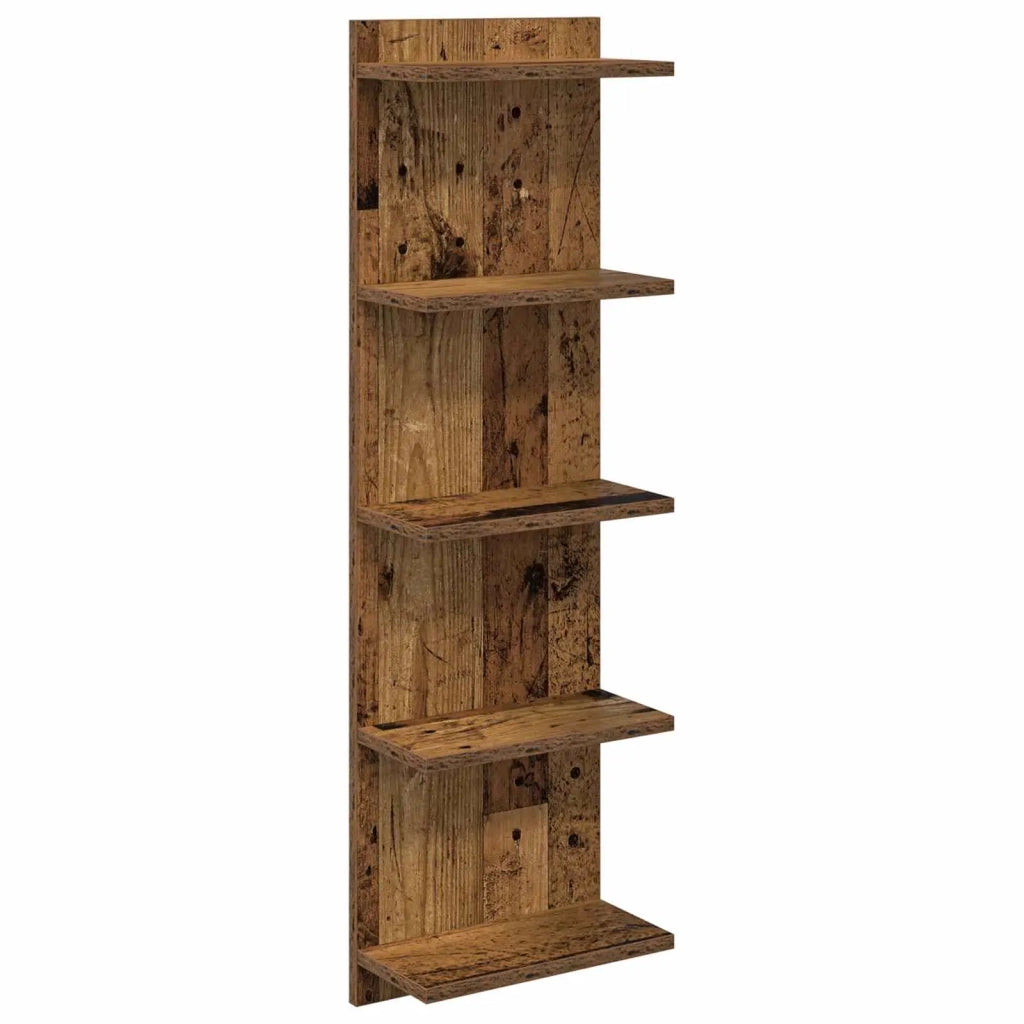 Scaffale da parete Legno antico 30 x 15 x 100 cm 8012408