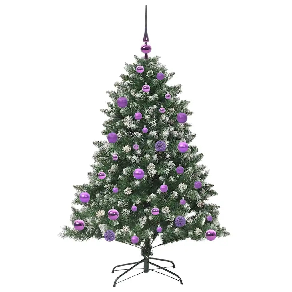 Albero di Natale artificiale con 150 LED Verde 120 cm 3395215