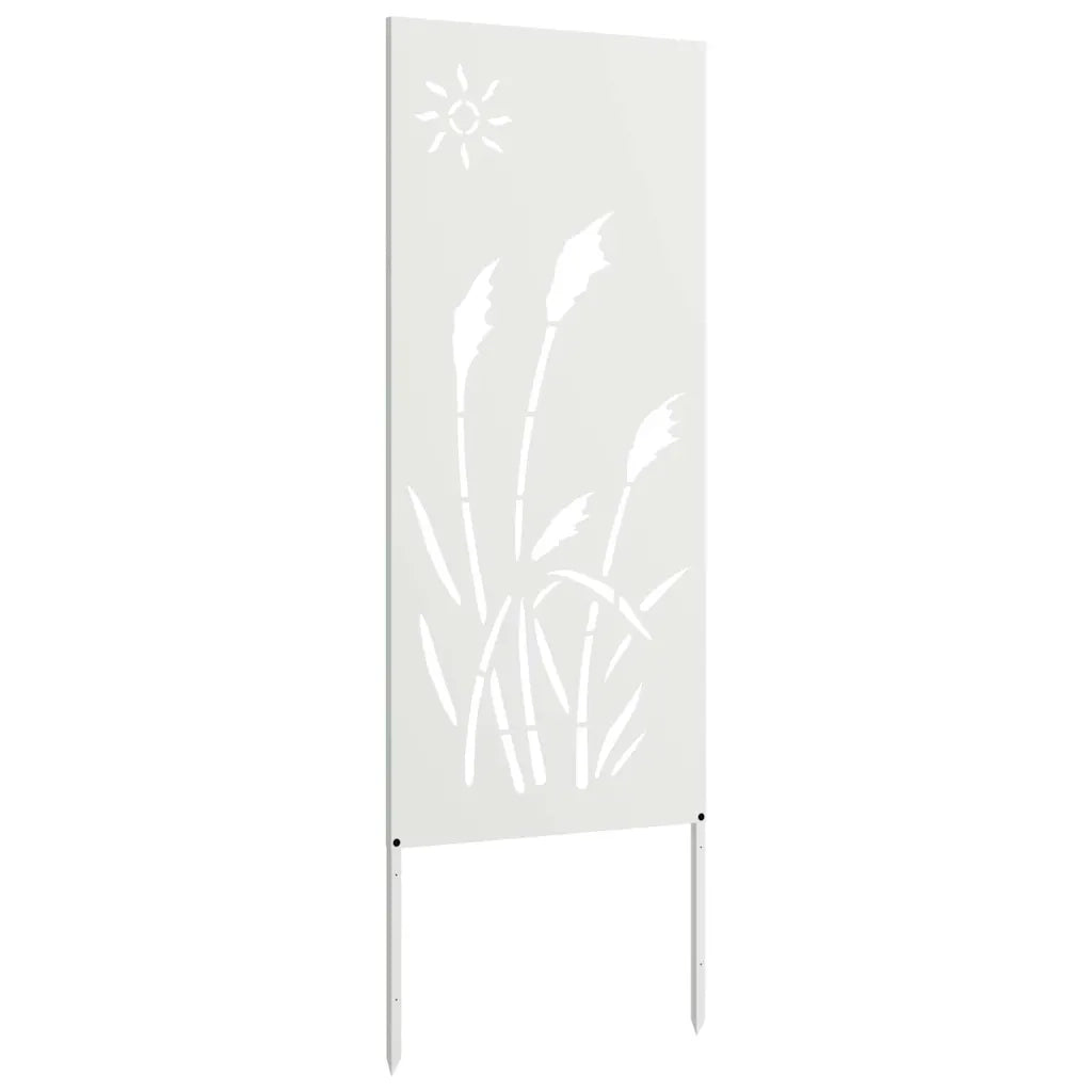 vidaXL Schermo per privacy in giardino Traforo Bianco 50 x 140 cm