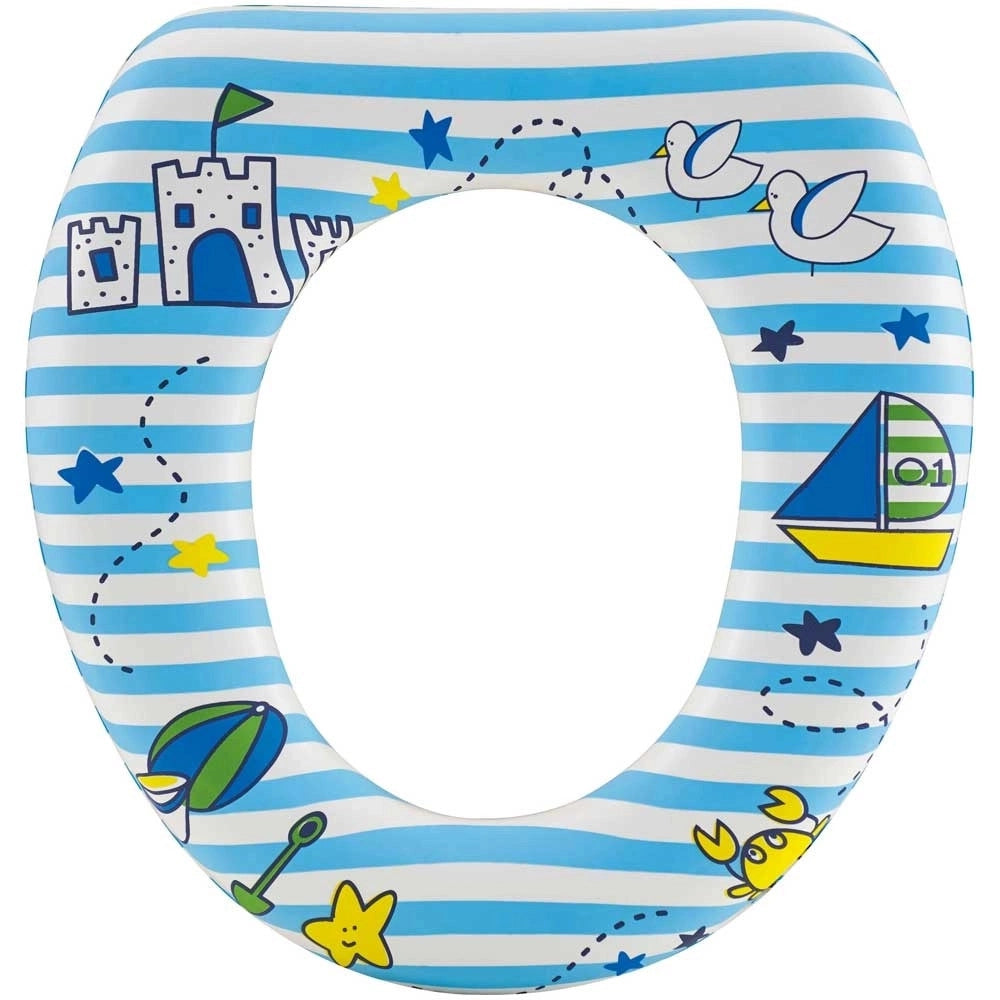 Trade Shop - Riduttore Sedile Seggiolino Per Wc Morbido Per Bambini Con 4 Motivi A Fantasia 59781 -