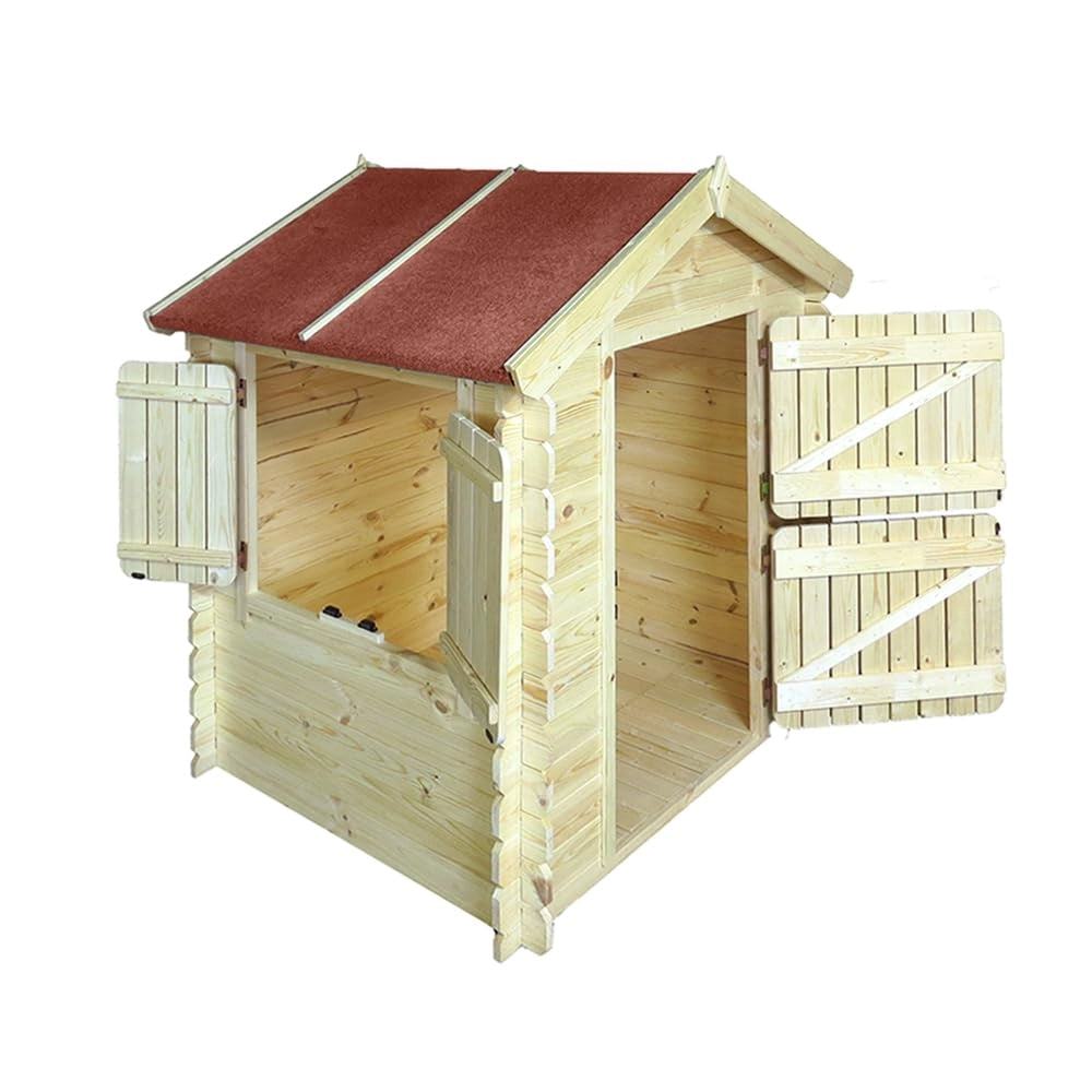 Casetta per bambini CON IL PAVIMENTO ? L146xB112xA145cm/1.1m2  - Timbela M516