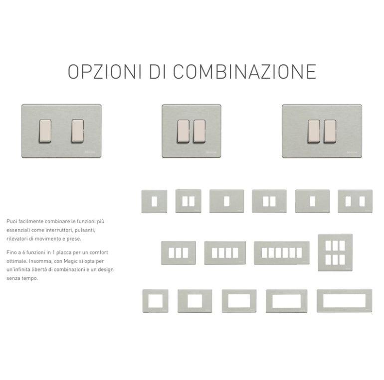 Copriforo serie civile faeg colore bianco