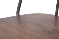 Set 2 Sedie 54x45x102 cm Bar Harlem in Ferro e Legno Grigio