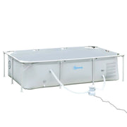 PISCINA FUORI TERRA AUTOPORTANTERETTANGOLARE 252 X 152 X 65 CM GRIGIA