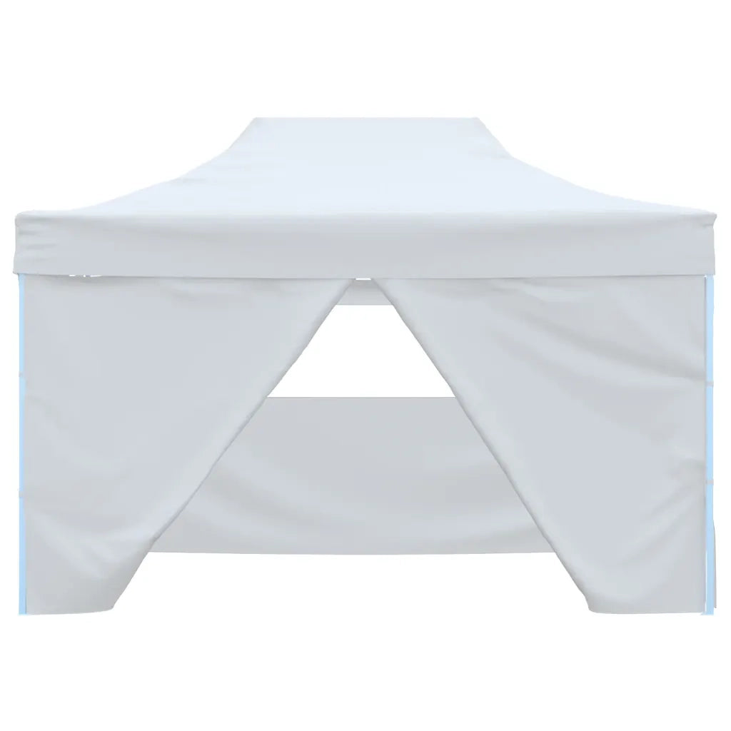 Tendone per Feste Pieghevole con 4 Pareti 3x4,5 m Bianco cod mxl 39829
