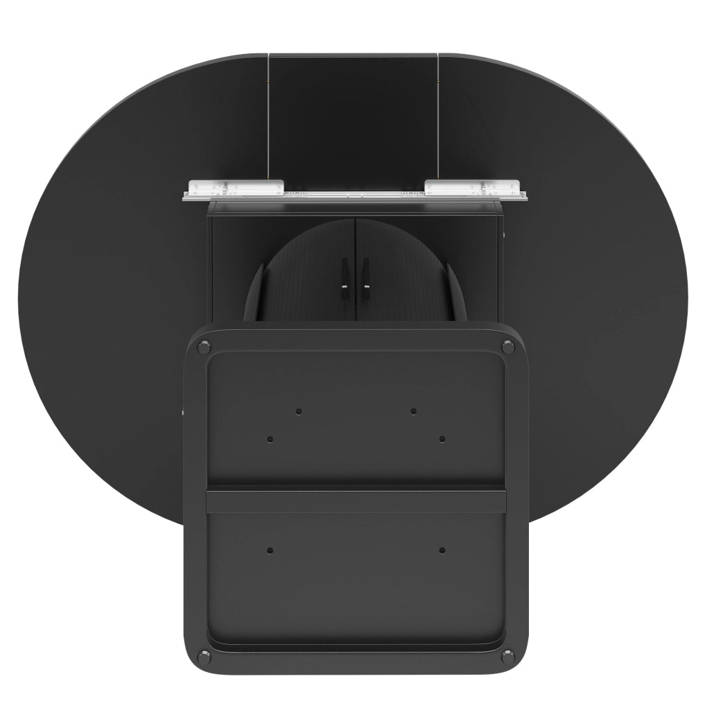 Tavolo allungabile 118-158x118x76 cm con 4 modalità; MDF nero