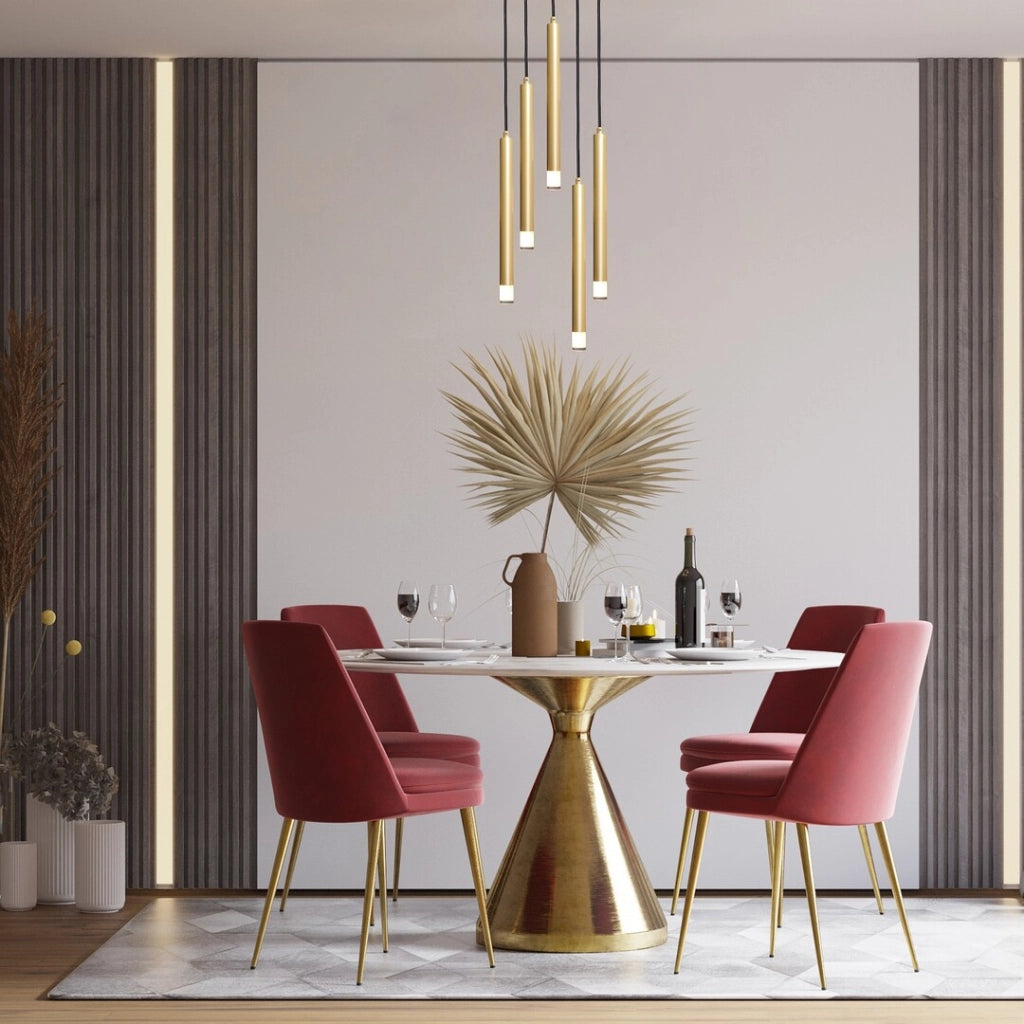 Lampadario moderno tondo oro Ø36cm 5xG9 Rabalux Ramira