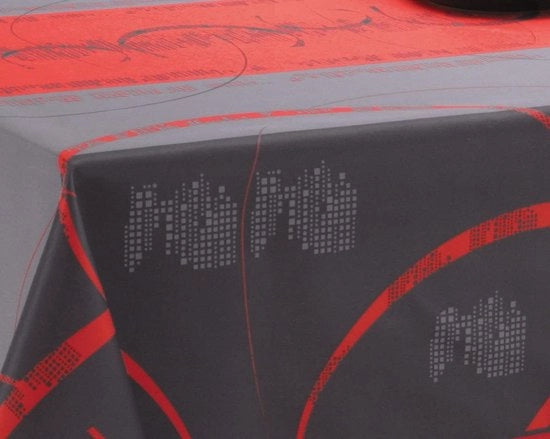 Tappeto per tavolo, poliestere, rosso, rettangolare 150 x 300 cm