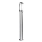 ATLAS Paletto da terra per giardino IP65 - Bollard Grigio con attacco E27 per lampadine LED - Struttura in alluminio pressofuso - Rossini Group