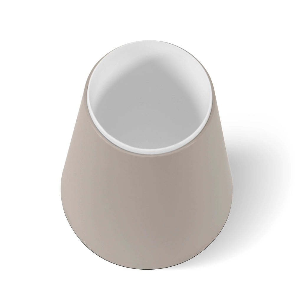 Portascopino wc conico in Plastica tortora da appoggio