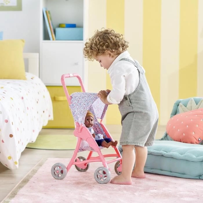 Accessori per bambole - COROLLE - Passeggino floreale - per bambola da 30 cm - da 18 mesi