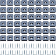 48 pezzi di smalti per mobili a Teflon, gomme anti vibrazioni per mobili, Ø 25 mm (quadrato)
