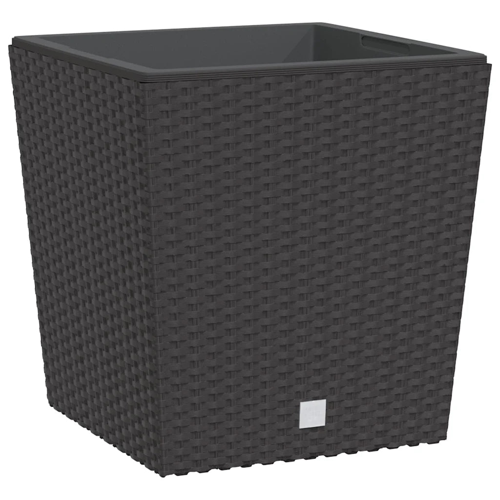 Fioriera con Interno Rimovibile Marrone 21 / 32 L PP Rattan 364679